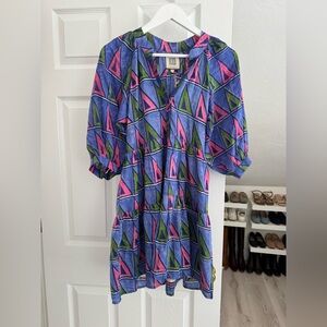 NWT Bell by Alicia Bell Clara mini dress Blue/purple size Small